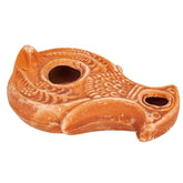 Vintage Biblical Antique Replica Herodian Terracotta Oil Lamp Clay